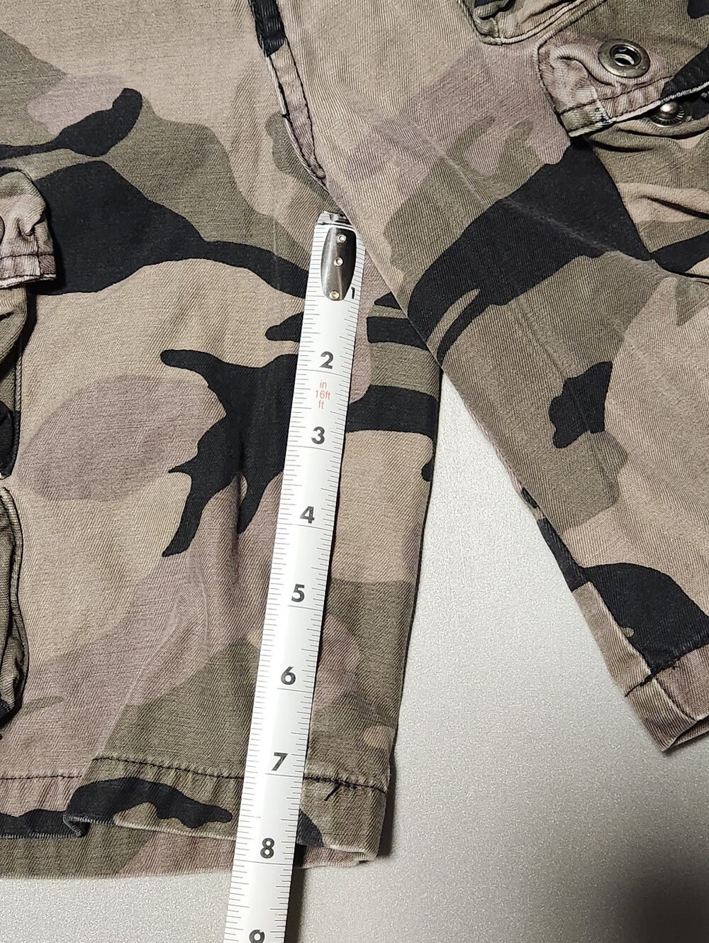 Vintage Y2K Old Navy Boys Camo Cargo Shorts Size 7 Camouflage Pockets 2005 - Picture 9 of 12